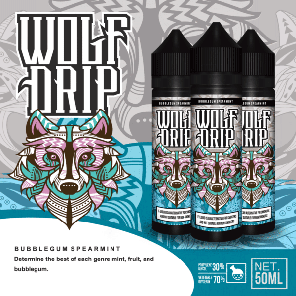 Wolf Drip - Bubblegum Spearmint - Shortfill 50ml