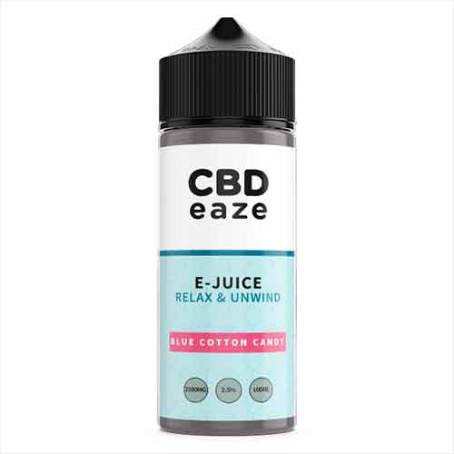CBDeaze - Blue Cotton Candy - 100ml 2500mg