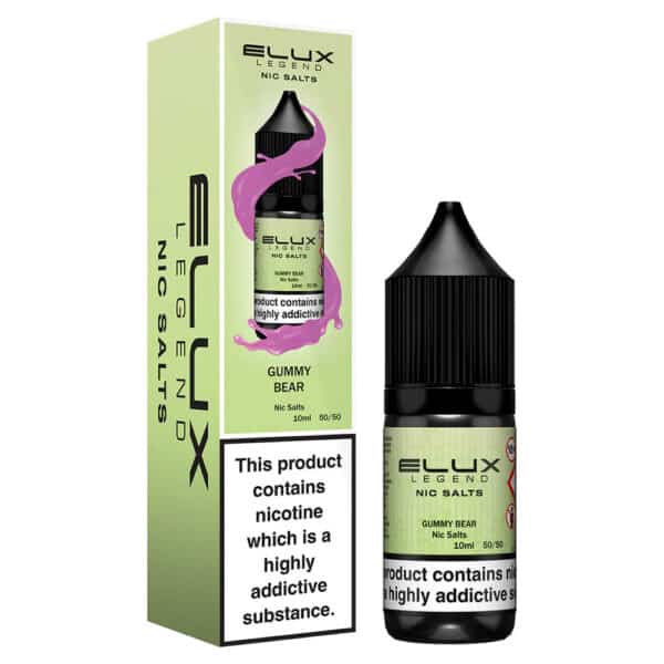 Elux Legend Nic Salts - Gummy Bear - 10ml 10/20mg 50/50