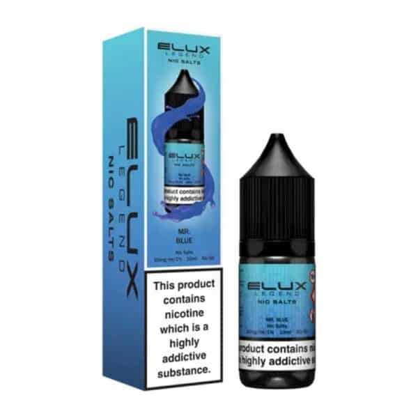 Elux Legend Nic Salts - Mr Blue - 10ml 10/20mg 50/50