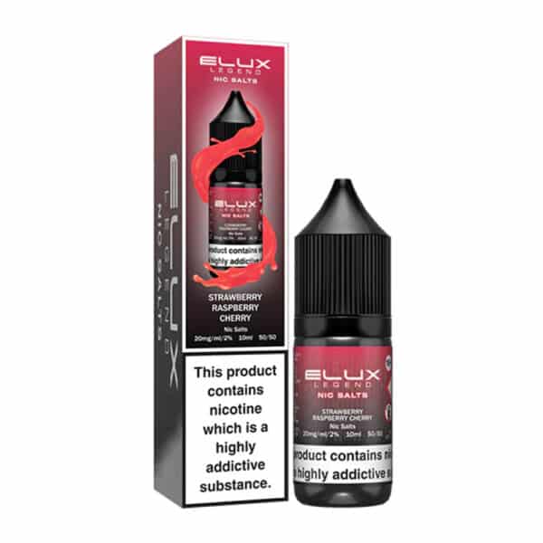 Elux Legend Nic Salts - Strawberry Raspberry Cherry - 10ml 10/20mg 50/50