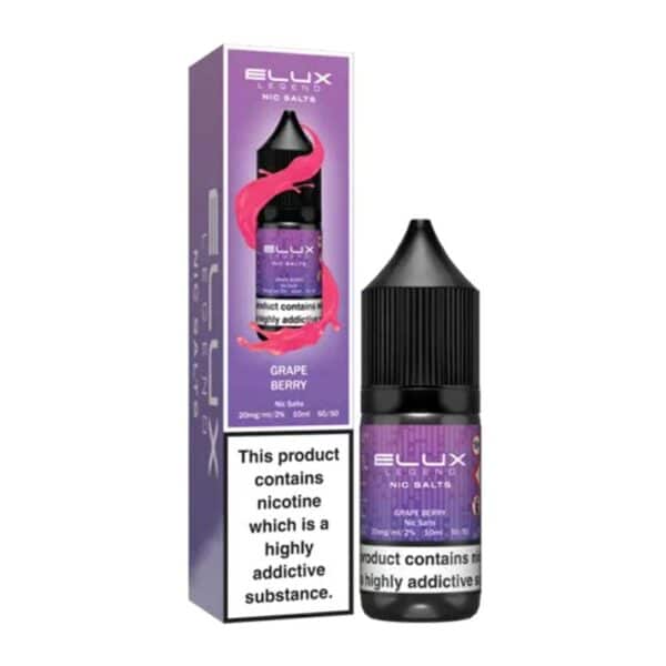 Elux Legend Nic Salts - Grape Berry - 10ml 10/20mg 50/50